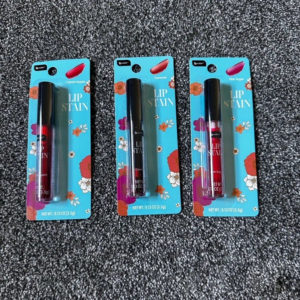 Lip Stain Trio - Candy Apple, Caramel , Pink Sugar B. Pure Lip Stain Trio Viral